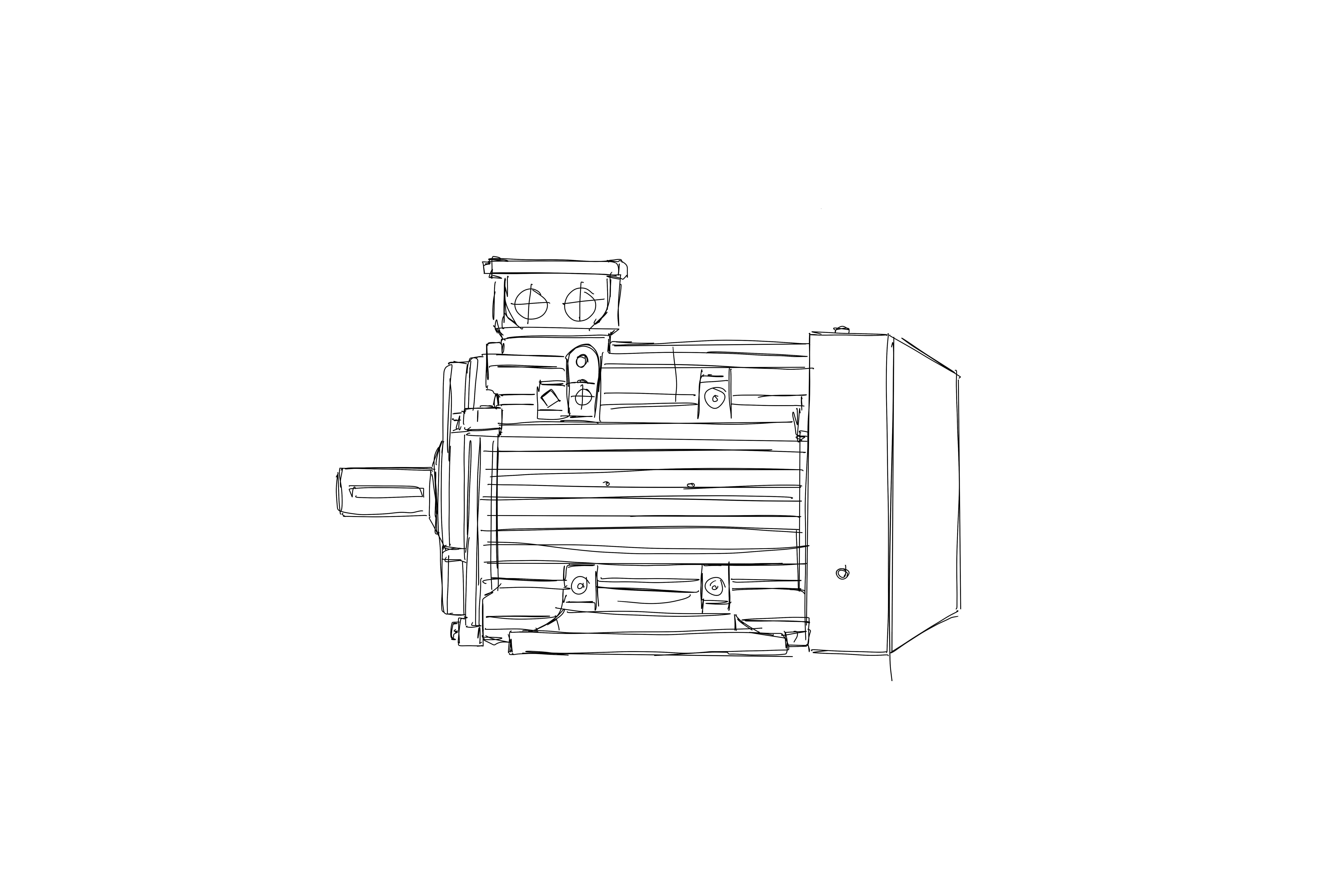 Einphasen-Wechselstrommotor ABS 56 A 2