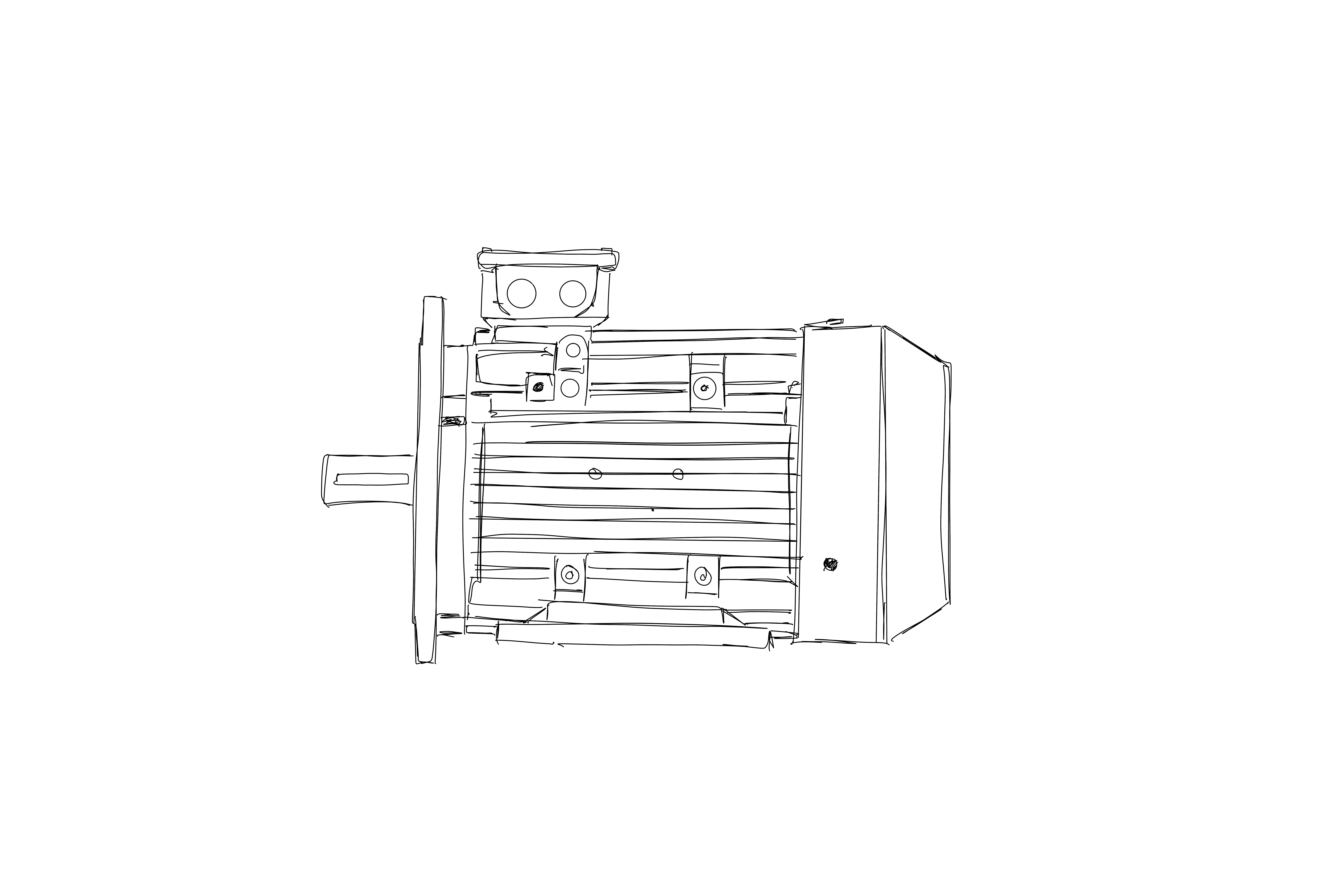 Einphasen-Wechselstrommotor FBSP 80 A 4 /HT