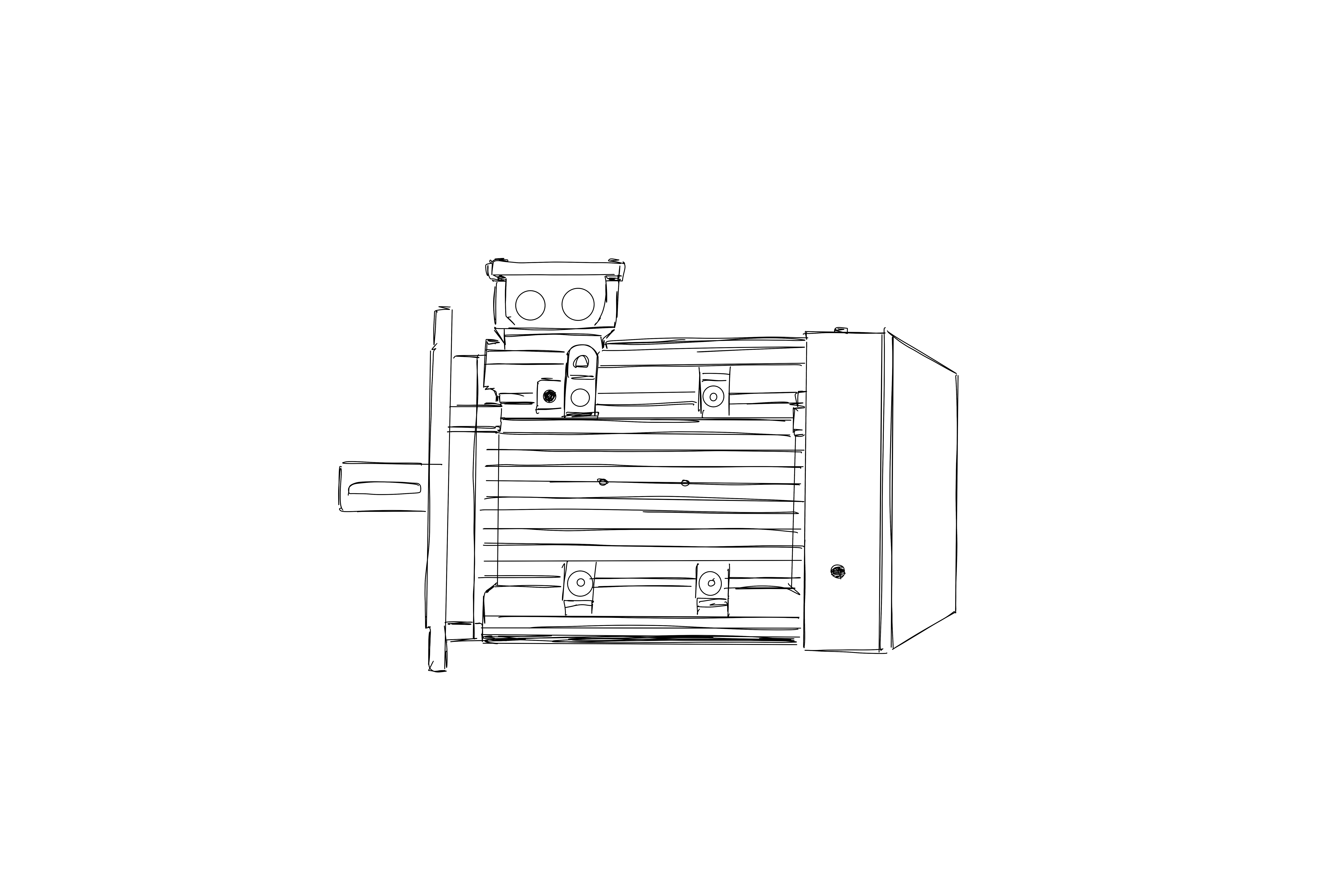 Einphasen-Wechselstrommotor FBS 63 B 4